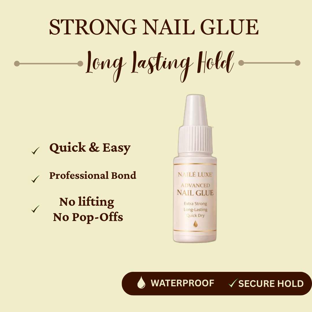 NaileLuxe Advanced Nail Glue – Extra Strong, Long-Lasting Hold for Press-On Nails