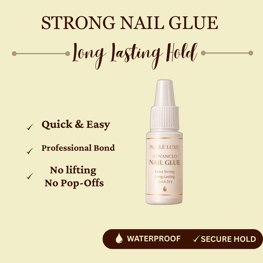 NaileLuxe Advanced Nail Glue – Extra Strong, Long-Lasting Hold for Press-On Nails